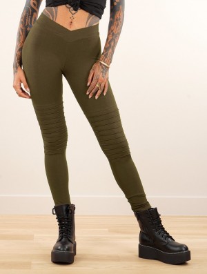 Army green Toonzshop Lilith Long Leggings Women Leggings | 08726VZAN