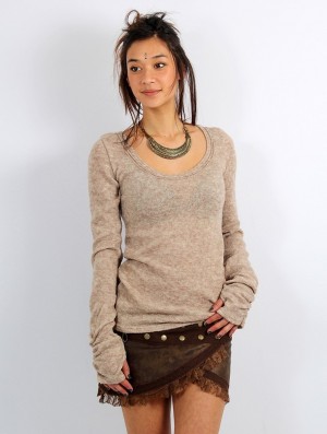 Beige Toonzshop Ysïs Pullover Women Pullover | 97856MCQJ