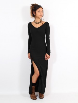 Black Toonzshop Aryäa Long Dress Women Dress | 69325PMDN