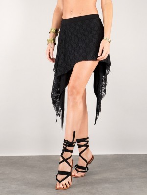 Black Toonzshop Ayame Short Lace Skirt Women Skirt | 92475RVOU