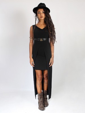 Black Toonzshop Azeälya Long Dress Women Dress | 82593BEUN