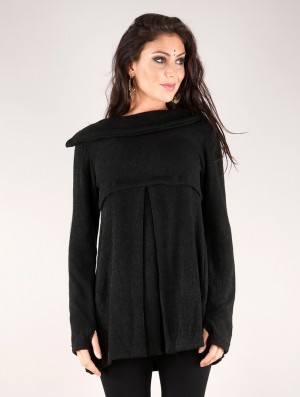 Black Toonzshop Ekantika Tunic Pullover Women Pullover | 09538WCBJ