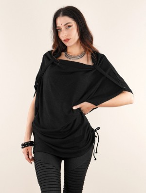 Black Toonzshop Mandlu Tunic Top Women Tops | 30415FHMI