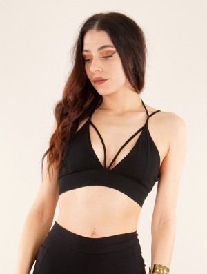 Black Toonzshop Milah" Crop Top Bra Women Bras | 60982BTJI