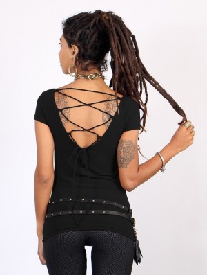 Black Toonzshop Näae Top Women Tops | 81029GUFL