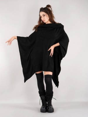 Black Toonzshop Nethmi Hooded Long Sweater Women Sweater | 65974PGQE