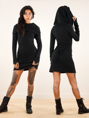 Black Toonzshop Shaë Sweater Dress Women Dress | 34681MTYG