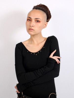 Black Toonzshop Tchaïka Long Sleeve Top Women Tops | 09124XDAH