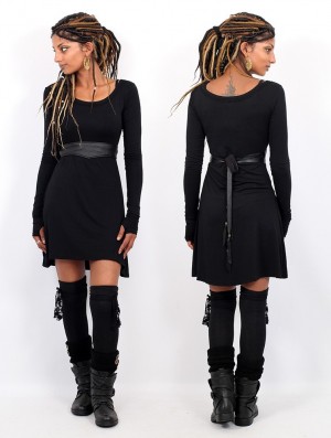 Black Toonzshop Ysïaa Long Sleeve Dress Women Dress | 32865OFEI