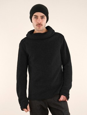 Black Toonzshop Özz Sweater Top Men Sweater | 64573PDAE