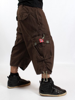 Brown Toonzshop 3/4 Molecule Cargo Pants 45056 Men Pants | 59270NAQM