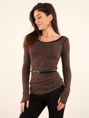 Brown Toonzshop Aëlys Pullover Women Pullover | 27690QAZE