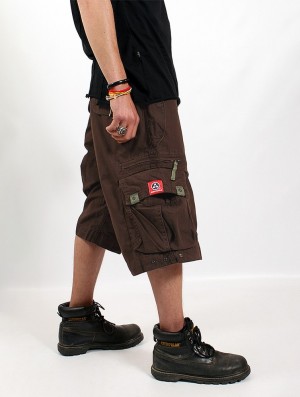 Brown Toonzshop Molecule Cargo Shorts 45020 Men Shorts | 94516SPBC