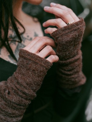 Brown Toonzshop Yüm Arm Warmers Women Fingerless gloves-legwarmers | 60758DSZN