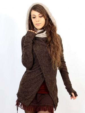 Brown beige Toonzshop Adrika Cardigan Women Cardigan | 49713XWJH