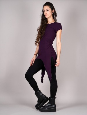 Dark purple Toonzshop Himaskhalan Tunic Women Dress | 90147BXQL