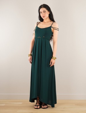 Dark teal Toonzshop Massaläa Long Dress Women Dress | 31285ITBR