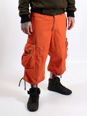 Orange Toonzshop 3/4 Molecule Cargo Pants 45056 Men Pants | 07345QCLY