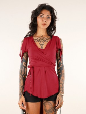 Red Toonzshop Chainat Tunic Top Women Tops | 49852GIWC