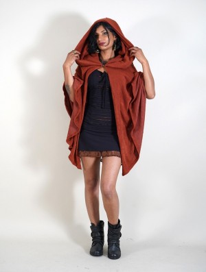 Sienna Toonzshop Danae Hooded Cape Women Ponchos | 28465GKBW