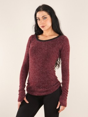 Wine Toonzshop Aëlys Pullover Women Pullover | 02476JXIC