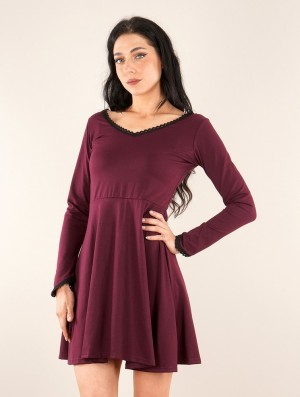 Wine Toonzshop Bohemian Dress "Proserpine" Women Dress | 10698FPIT