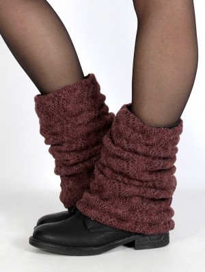 Wine Toonzshop Naïlae Crochet Legwarmers Women Legwarmer | 59237YMOH