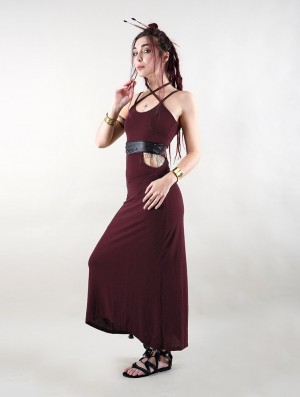 Wine Toonzshop Sheherazade Long Dress Women Dress | 69358IJXQ