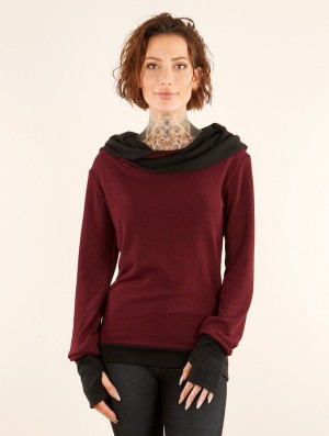 Wine black Toonzshop Janjira Pullover Women Pullover | 34290RHNP