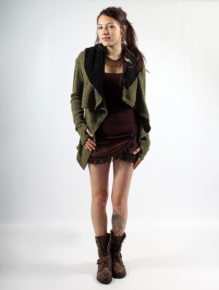 Army green Toonzshop Adrika Cardigan Women Cardigan | 79543HBFL