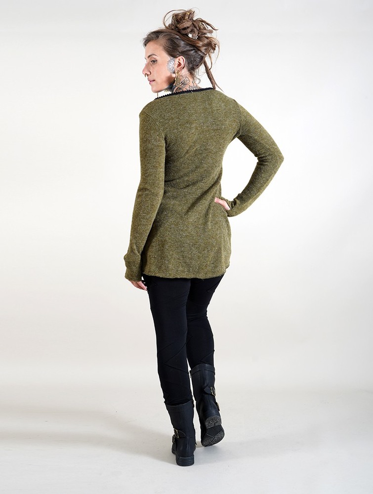 Army green Toonzshop Bohemian Tunic Pullover Women Pullover | 38597SFPW