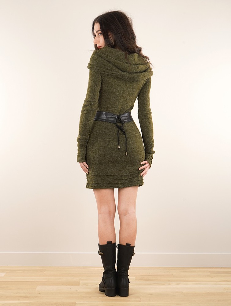 Army green Toonzshop Chryzalide Sweater Dress Women Dress | 50913SZTP