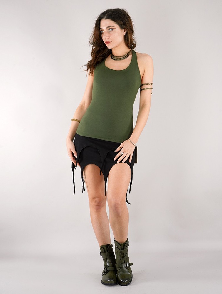 Army green Toonzshop Eneko Sleeveless Top Women Tops | 19208TIWC