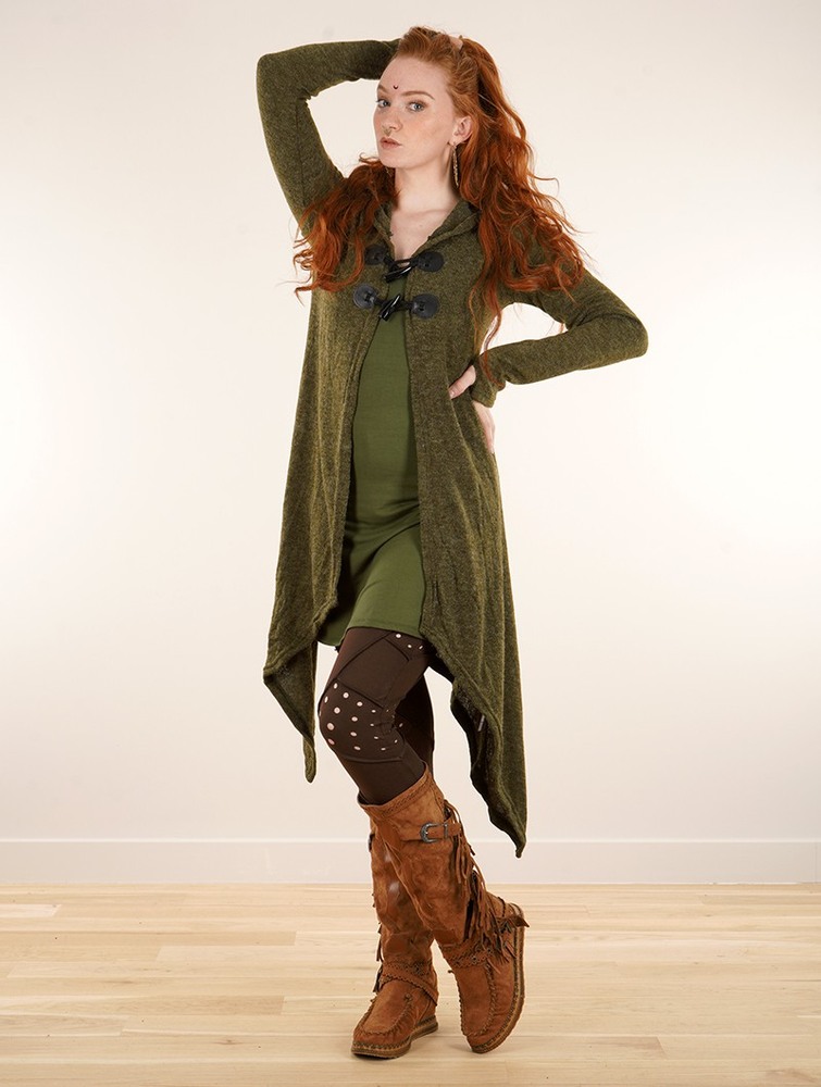 Army green Toonzshop Makshi Cardigan Women Cardigan | 02683XIGR