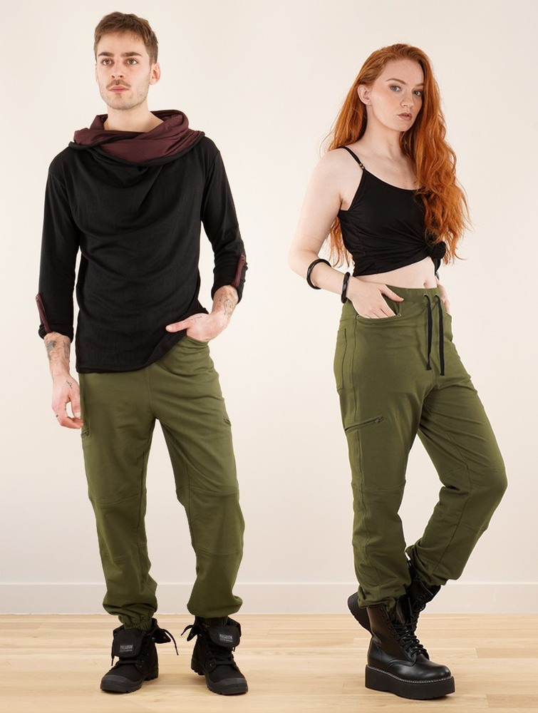 Army green Toonzshop Narayan Gender Neutral Joggers Women Joggers | 74028XJYL