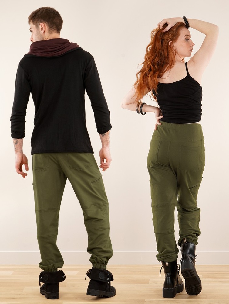 Army green Toonzshop Narayan Gender Neutral Joggers Women Joggers | 74028XJYL