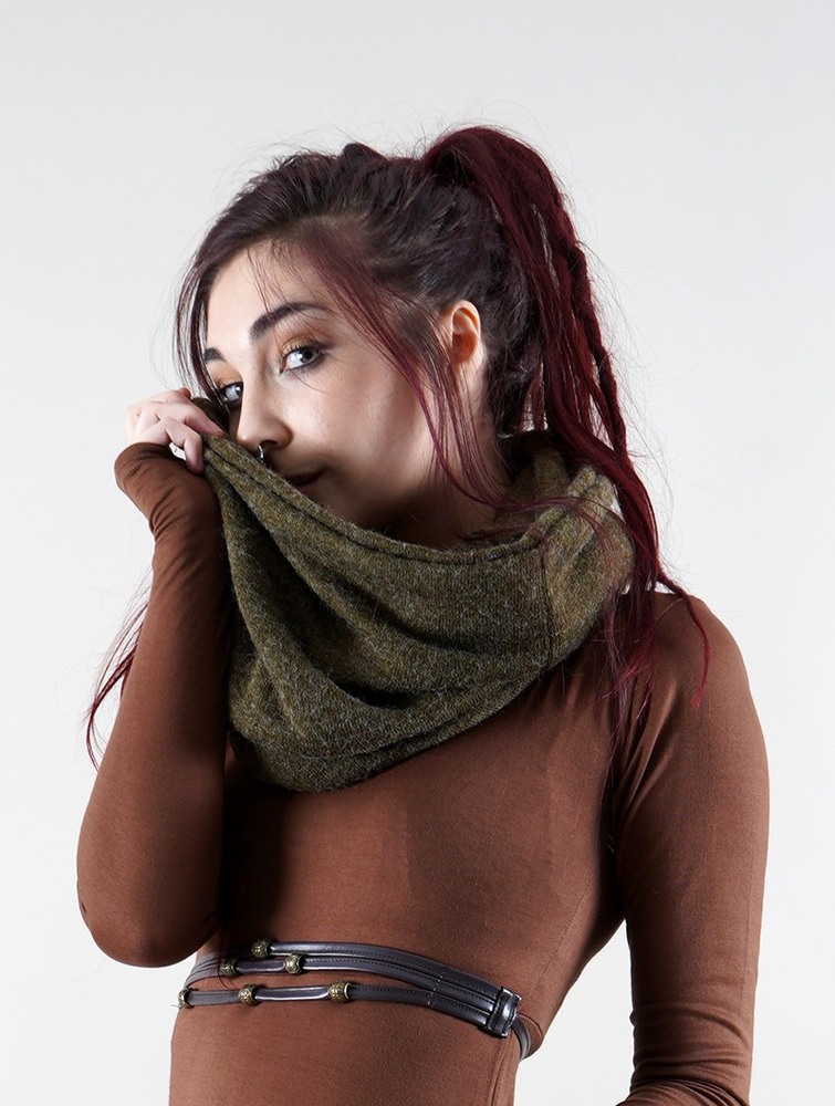 Army green Toonzshop Oöna Snood Scarf Women Scarf | 92674STOR