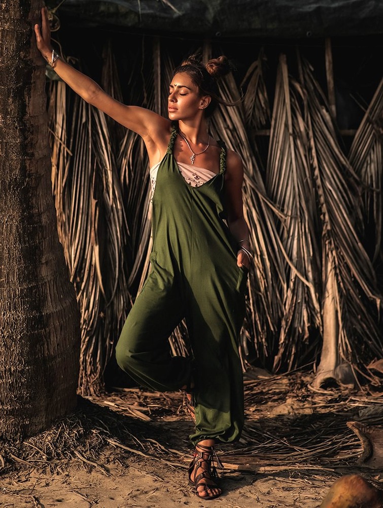 Army green Toonzshop Sampatti Harem Pant Overalls Women Pants | 84795JMTY