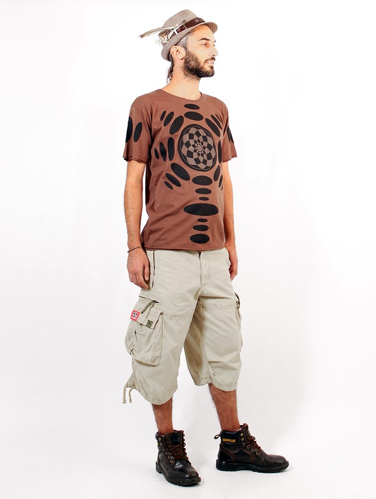 Beige Toonzshop 3/4 Molecule Cargo Pants 45056 Men Pants | 07834OZFG