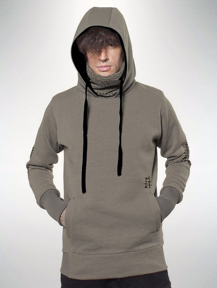 Beige Toonzshop Lappi Hoodie Men Hoodie | 42819GOJQ