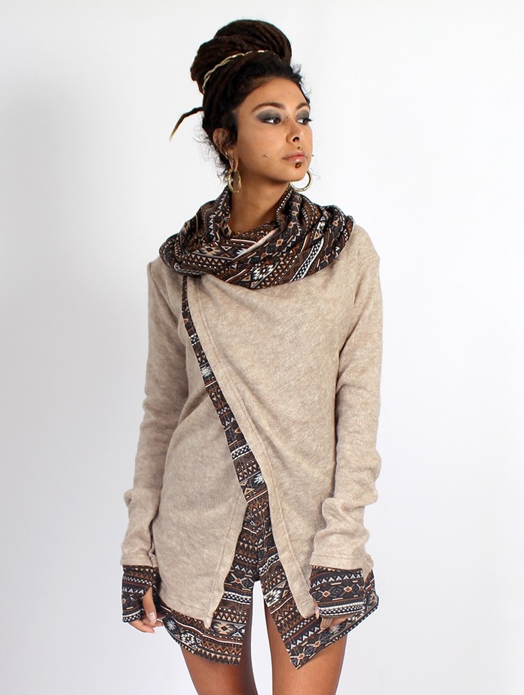 Beige Toonzshop Namkha Pirun Cardigan Women Cardigan | 25601NJGY