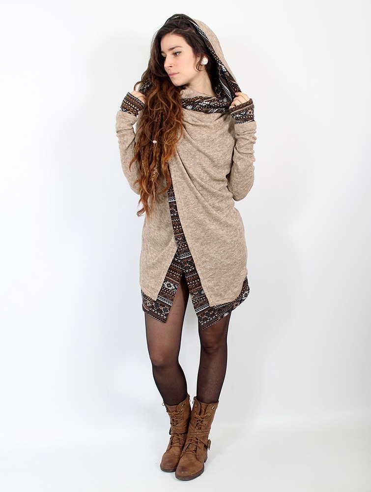 Beige Toonzshop Namkha Pirun Cardigan Women Cardigan | 25601NJGY