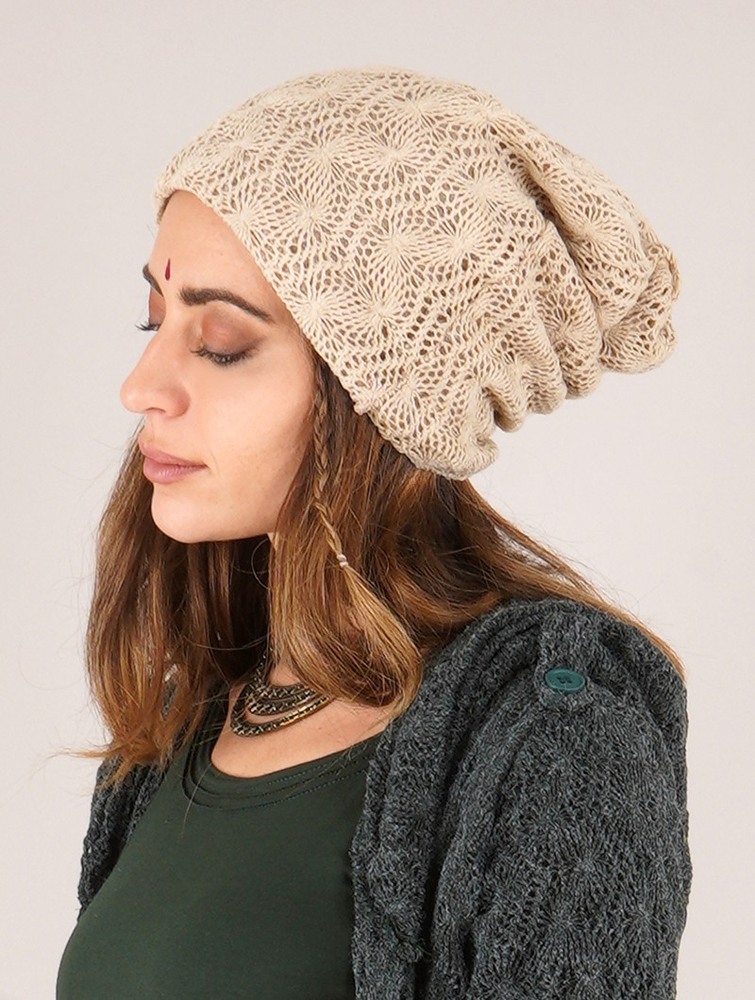 Beige Toonzshop Sükk Crochet Dreadlocks Big Beanie Women Beanie | 03471UDIW