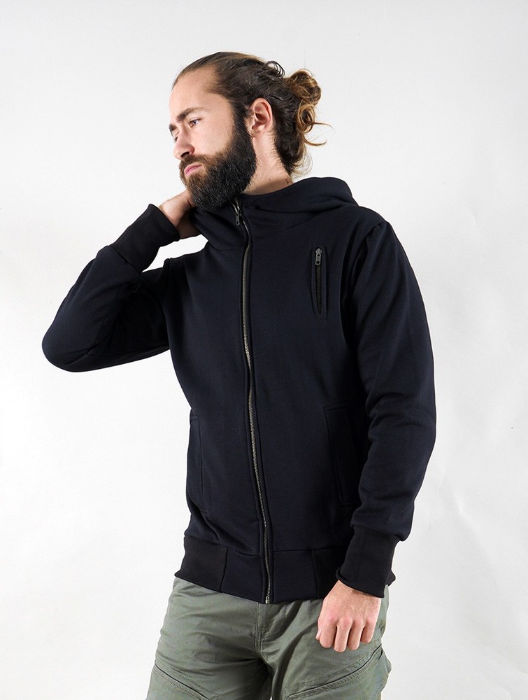 Black Toonzshop Aegnor Zipped Hoodie Men Hoodie | 89625QCDG