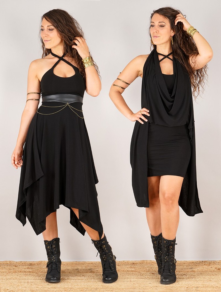 Black Toonzshop Amethyst Short Dress Women Dress | 52314ZNBW