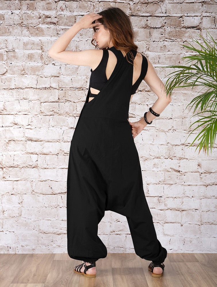 Black Toonzshop Bhakta Harem Pant Overalls Women Pants | 52608IVCL