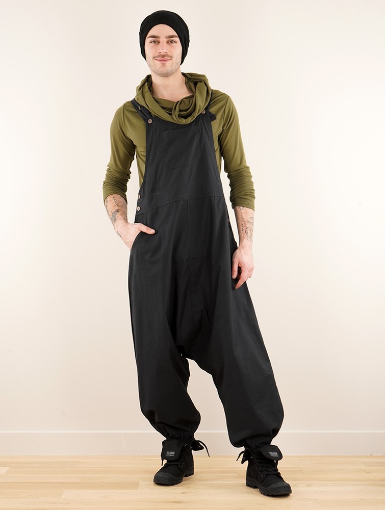 Black Toonzshop Bhakta Harem Pant Overalls Women Pants | 52608IVCL