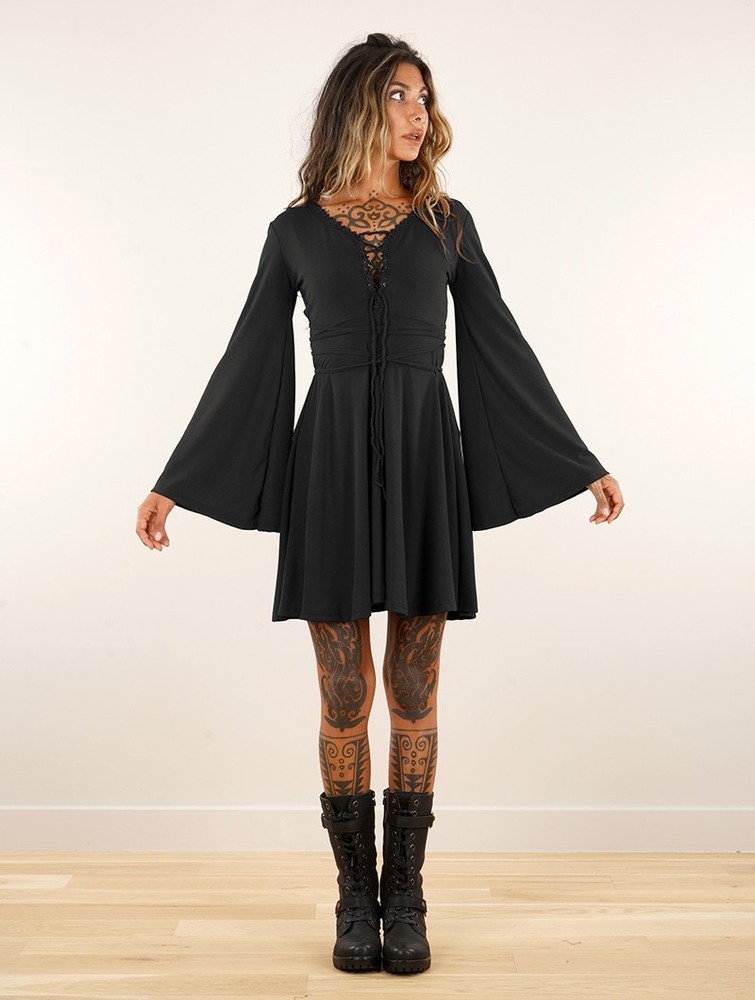 Black Toonzshop Bohemian Dress 