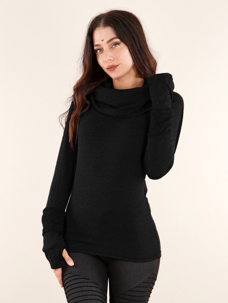 Black Toonzshop Chayan Sweatshirt Women Sweatshirt | 38071YVZL