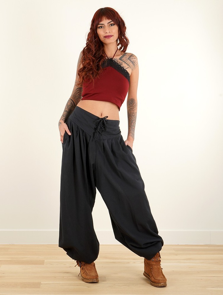 Black Toonzshop Divyna Gender Neutral Harem Pants Women Pants | 84932LFND